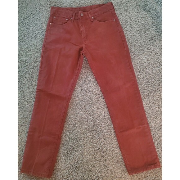Levi's Other - Levi's 511 Slim Fit Men's Pants 33x30 Terracotta Burnt Orange Rust Red Cotton